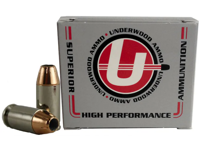 Underwood Ammunition 45 Super 185 Grain Jacketed Hollow Point Box of 20