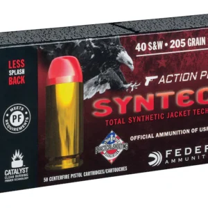 Federal Syntech Action Pistol Ammunition 40 S&W 205 Grain Total Synthetic Jacket