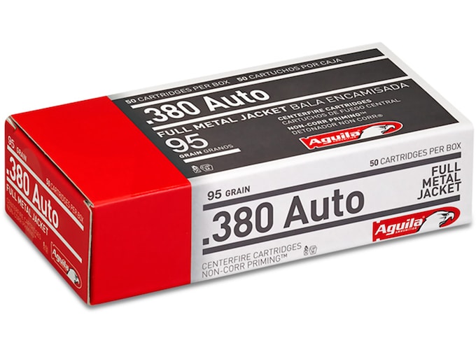 Aguila Ammunition 380 ACP 95 Grain Full Metal Jacket