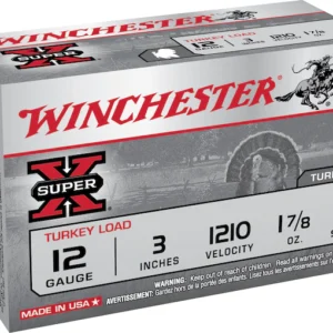 Winchester Super-X Turkey Ammunition 12 Gauge 3" 1-7/8 oz #4 Copper Plated Shot Box of 10
