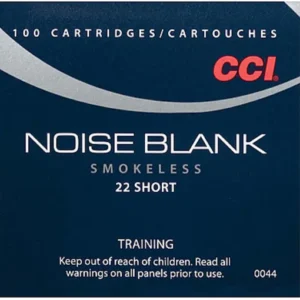 CCI Noise Blanks Ammunition 22 Short Box of 100