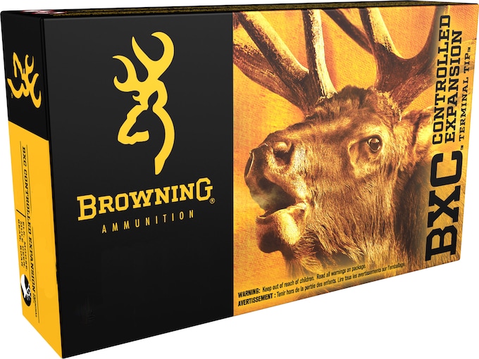 Browning BXC Controlled Expansion Ammunition 28 Nosler 155 Grain Terminal Tip Box of 20