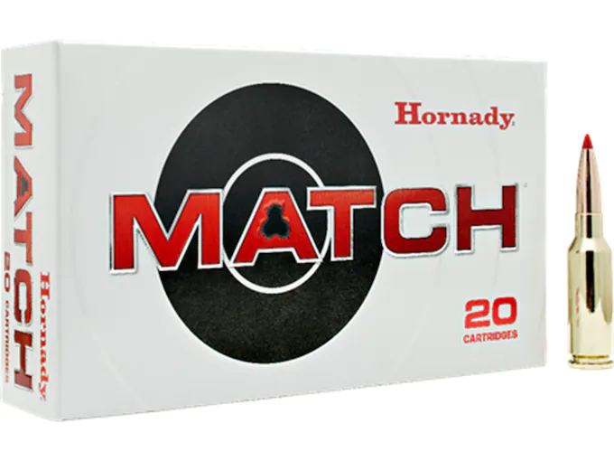 Hornady Match Ammunition 6mm ARC 108 Grain ELD Match Box of 20