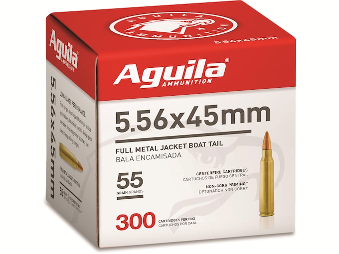 Aguila Ammunition 5.56x45mm NATO 55 Grain Full Metal Jacket