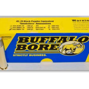 Buffalo Bore Smokeless Blackpowder Equivalent Ammunition 45-70 Government 500 Grain Hard Cast Lead Flat Nose Box of 20