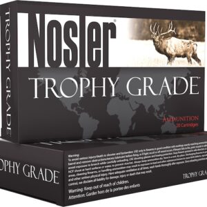 Nosler Trophy Grade Ammunition 260 Remington 129 Grain AccuBond Long Range Box of 20