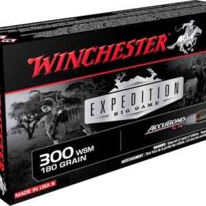 Winchester Expedition Big Game Ammunition 300 Winchester Short Magnum (WSM) 180 Grain Nosler AccuBond Box of 20
