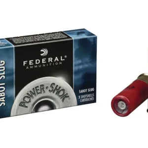 Federal Power-Shok Ammunition 12 Gauge 2-3/4" 1 oz Sabot Slug Box of 5