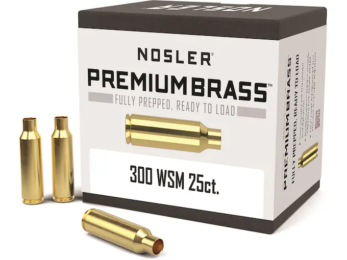 Nosler Custom Brass 300 Winchester Short Magnum (WSM) Box of 25