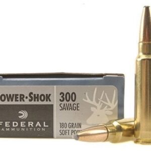 Federal Power-Shok Ammunition 300 Savage 180 Grain Soft Point Box of 20