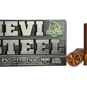 Hevi-Shot Hevi-Steel Waterfowl Ammunition 12 Gauge 2-3/4" 1-1/8 oz #1 Non-Toxic Shot