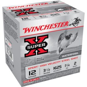 Winchester Xpert High Velocity Ammunition 12 Gauge 3-1/2" 1-1/4oz #2 Non-Toxic Plated Steel Shot