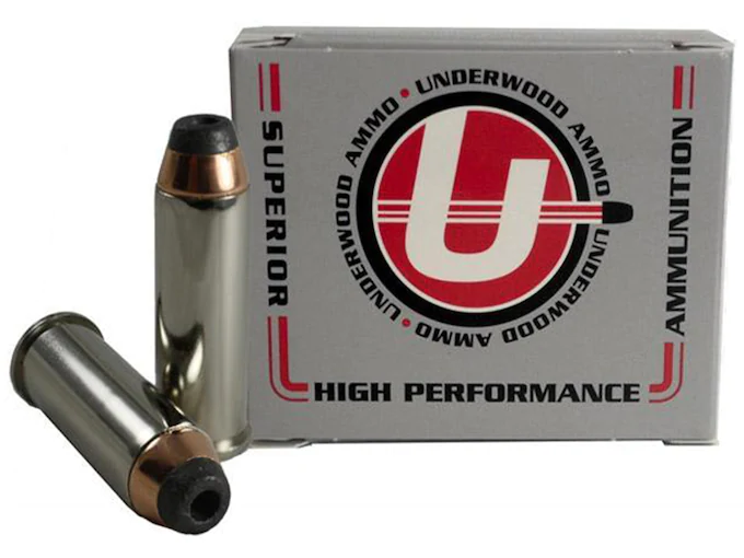 Underwood Ammunition 44 Remington Magnum 200 Grain Jacketed Hollow Point Box of 20
