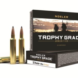Nosler Trophy Grade Ammunition 30 Nosler 200 Grain Partition Box of 20