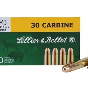 Sellier & Bellot Ammunition 30 Carbine 110 Grain Full Metal Jacket Box of 50
