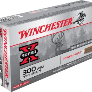 Winchester Super-X Ammunition 300 Winchester Short Magnum (WSM) 150 Grain Power-Point Box of 20
