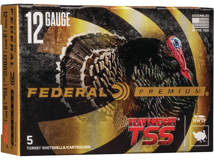 Federal Premium Heavyweight TSS Turkey Ammunition 12 Gauge Non-Toxic Tungsten Super Shot Flitecontrol Flex Wad