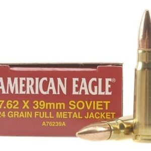 Federal American Eagle Ammunition 7.62x39mm 124 Grain Full Metal Jacket