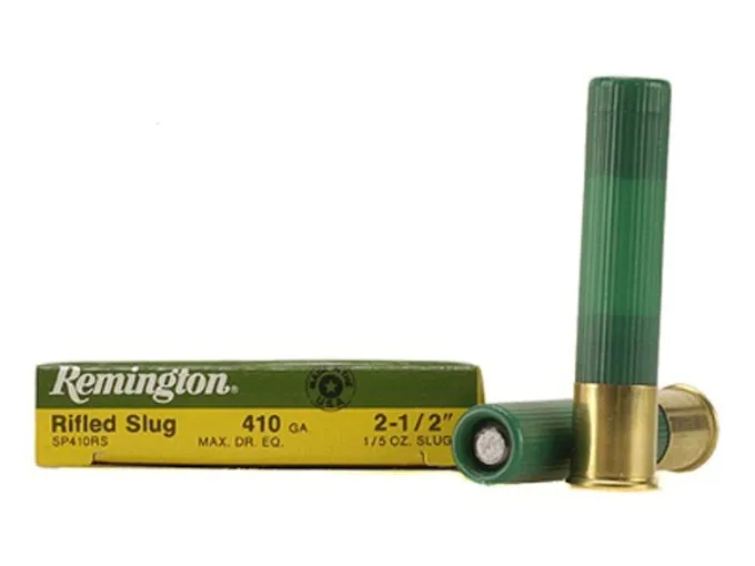 Remington Slugger Ammunition 410 Bore 2-1/2" 1/5 oz Rifled Slug Box of 5