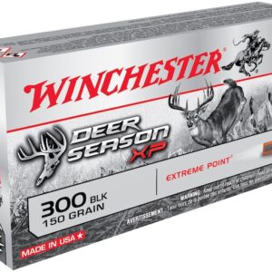 Winchester Deer Season XP Ammunition 300 AAC Blackout 150 Grain Extreme Point Polymer Tip Box of 20