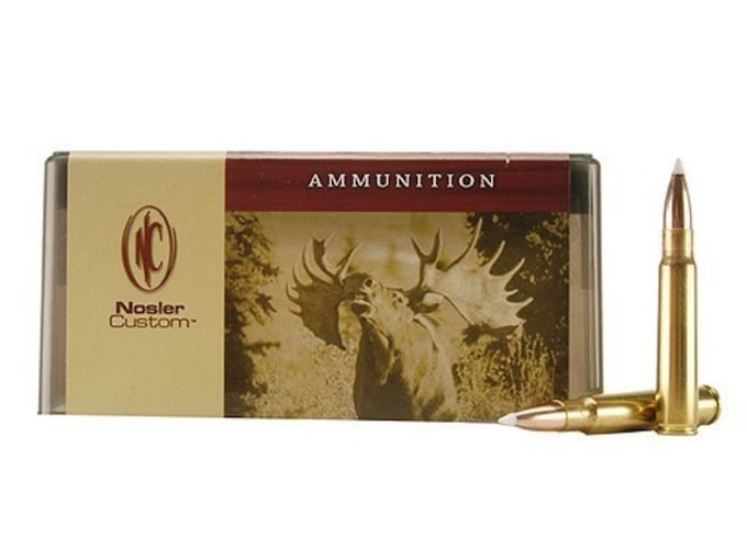 Nosler Custom Ammunition 8x57mm JS Mauser (8mm Mauser) 200 Grain AccuBond Spitzer Box of 20