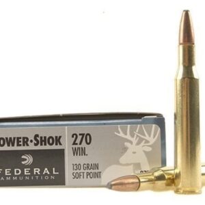Federal Power-Shok Ammunition 270 Winchester 130 Grain Soft Point Box of 20