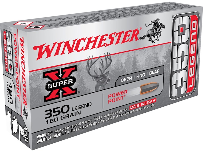 Winchester Super-X Ammunition 350 Legend 180 Grain Power-Point Box of 20