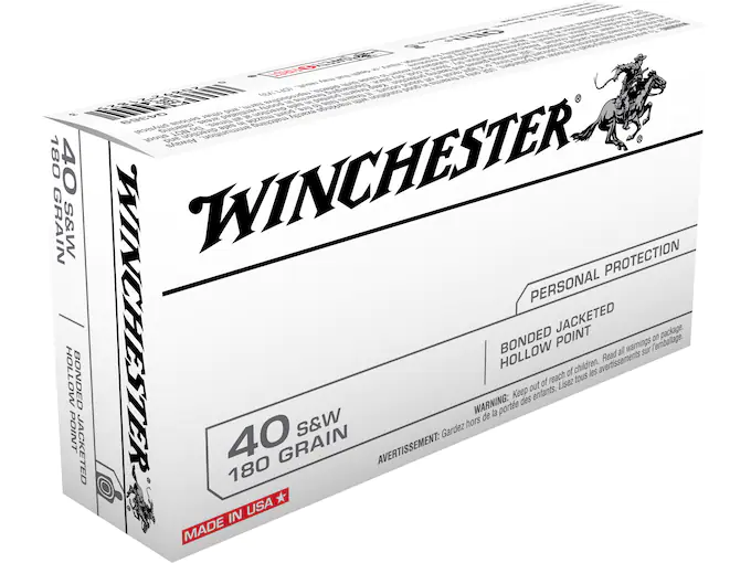 Winchester Ammunition 40 S&W 180 Grain Bonded Hollow Point