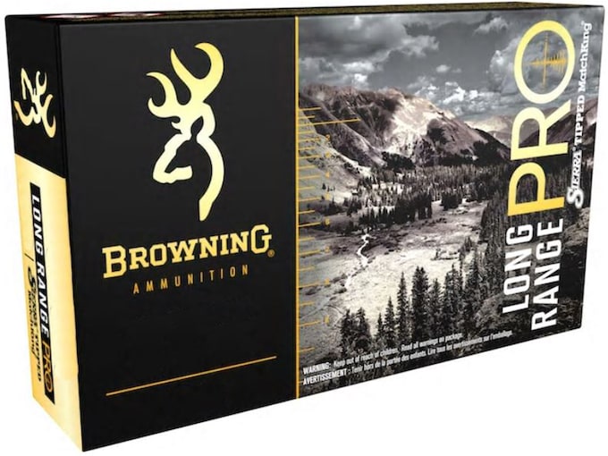 Browning Long Range Pro Hunter Ammunition 6.5 PRC 130 Grain Sierra GameChanger Tipped GameKing Box of 20