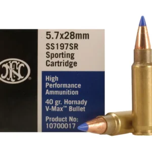 FN SS197SR Ammunition 5.7x28mm FN 40 Grain Hornady V-MAX