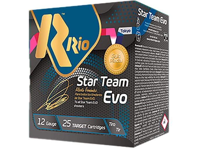 Rio Star Team EVO Ammunition 12 Gauge 2-3/4" 1-1/8 oz #8 Shot