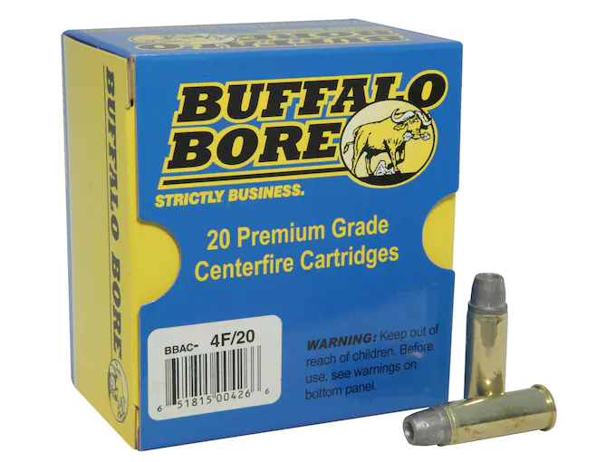 Buffalo Bore Ammunition 44 Remington Magnum +P 240 Grain Lead Soft Cast Hollow Point Gas Check Deer Grenade Box of 20