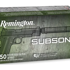 Remington Subsonic Ammunition 45 ACP 230 Grain Flat Nose Enclosed Base