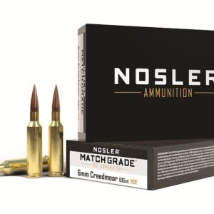 Nosler Match Grade Ammunition 6mm Creedmoor 115 Grain RDF Hollow Point Boat Tail Box of 20