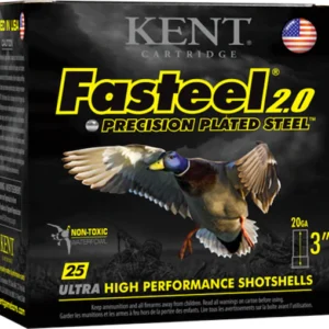 Kent Fasteel 2.0 Precision Steel Waterfowl Ammunition 20 Gauge 3" Non-Toxic Steel Shot