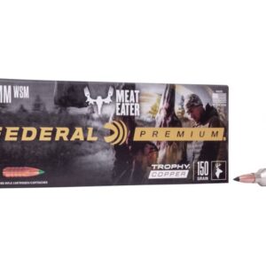 Federal Premium Meat Eater Ammunition 7mm Winchester Short Magnum (WSM) 150 Grain Trophy Copper Tipped Boat Tail Lead-Free Box of 20
