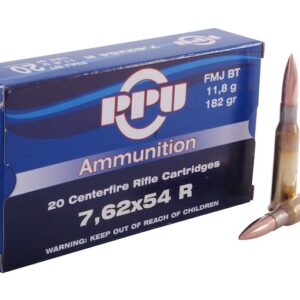 Prvi Partizan Ammunition 7.62x54mm Rimmed Russian 182 Grain Full Metal Jacket Box of 20