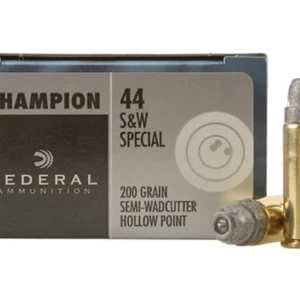 Federal Champion Target Ammunition 44 Special 200 Grain Lead Semi-Wadcutter Hollow Point Box of 20