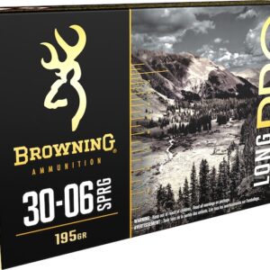 Browning Long Range Pro Match Ammunition 30-06 Springfield 195 Grain Sierra MatchKing Hollow Point Boat Tail Box of 20