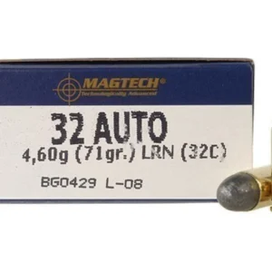 Magtech Ammunition 32 ACP 71 Grain Lead Round Nose