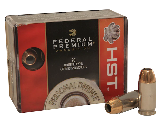 Federal Premium Personal Defense Ammunition 380 ACP 99 Grain HST Jacketed Hollow Point Box of 20