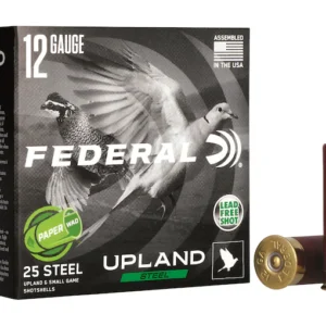 Federal Upland Ammunition 12 Gauge 2-3/4" 1 oz #7-1/2 Non-Toxic Steel Shot Paper Wad