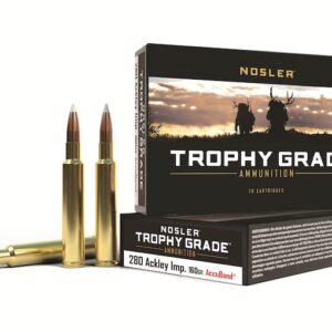 Nosler Trophy Grade Ammunition 6mm Creedmoor 90 Grain AccuBond Box of 20