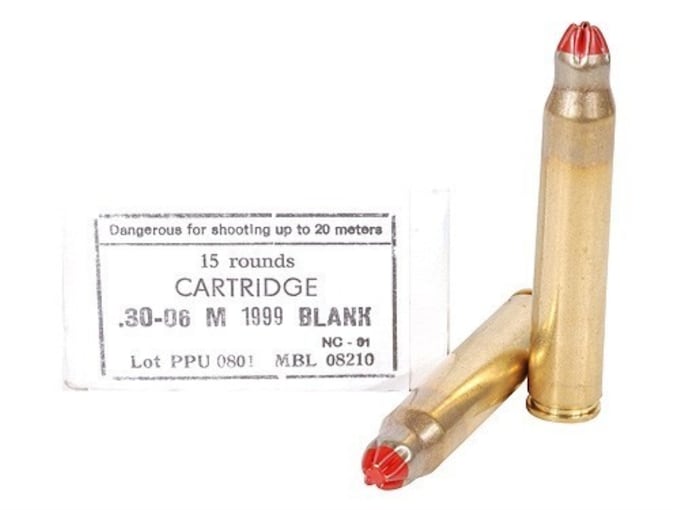 Prvi Partizan Ammunition 30-06 Springfield M-1999 (Standard Case) Blank Box of 15