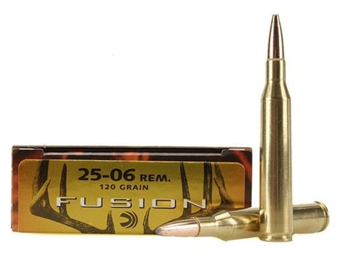 Federal Fusion Ammunition 25-06 Remington 120 Grain Bonded Spitzer Boat Tail Box of 20