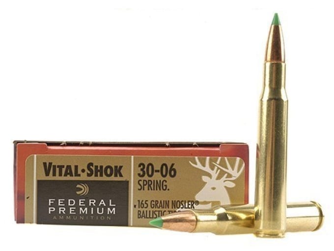Federal Premium Ammunition 30-06 Springfield 165 Grain Nosler Ballistic Tip Box of 20