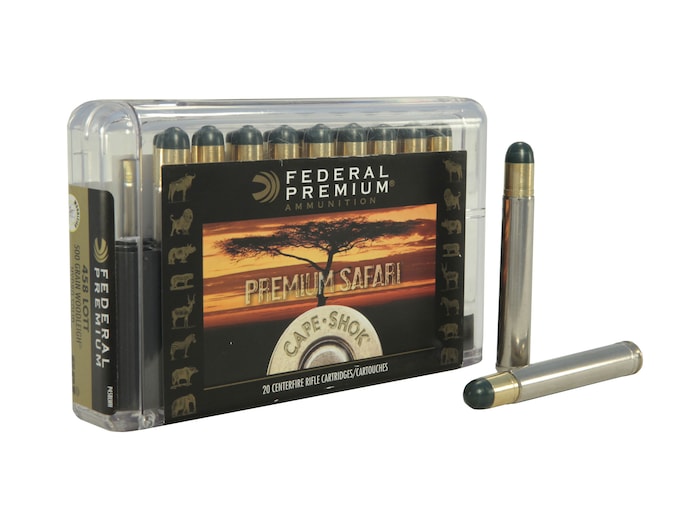 Federal Premium Safari Ammunition 458 Lott 500 Grain Woodleigh Hydrostatically Stabilized Solid Bullets