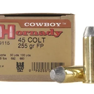 Hornady Frontier Ammunition 45 Colt (Long Colt) 255 Grain Lead Flat Nose Box of 20