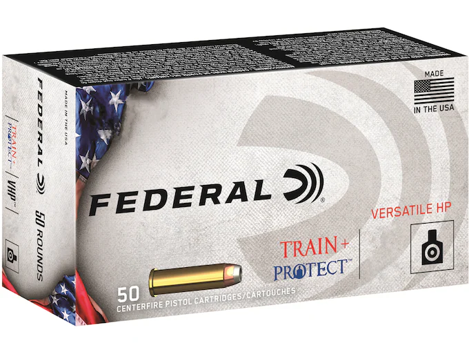 Federal Train + Protect Ammunition 38 Special 158 Grain Versatile Hollow Point Box of 50