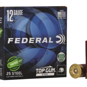 Federal Top Gun Ammunition 12 Gauge 2-3/4" 1-1/8 oz #7-1/2 Non-Toxic Steel Shot Paper Wad